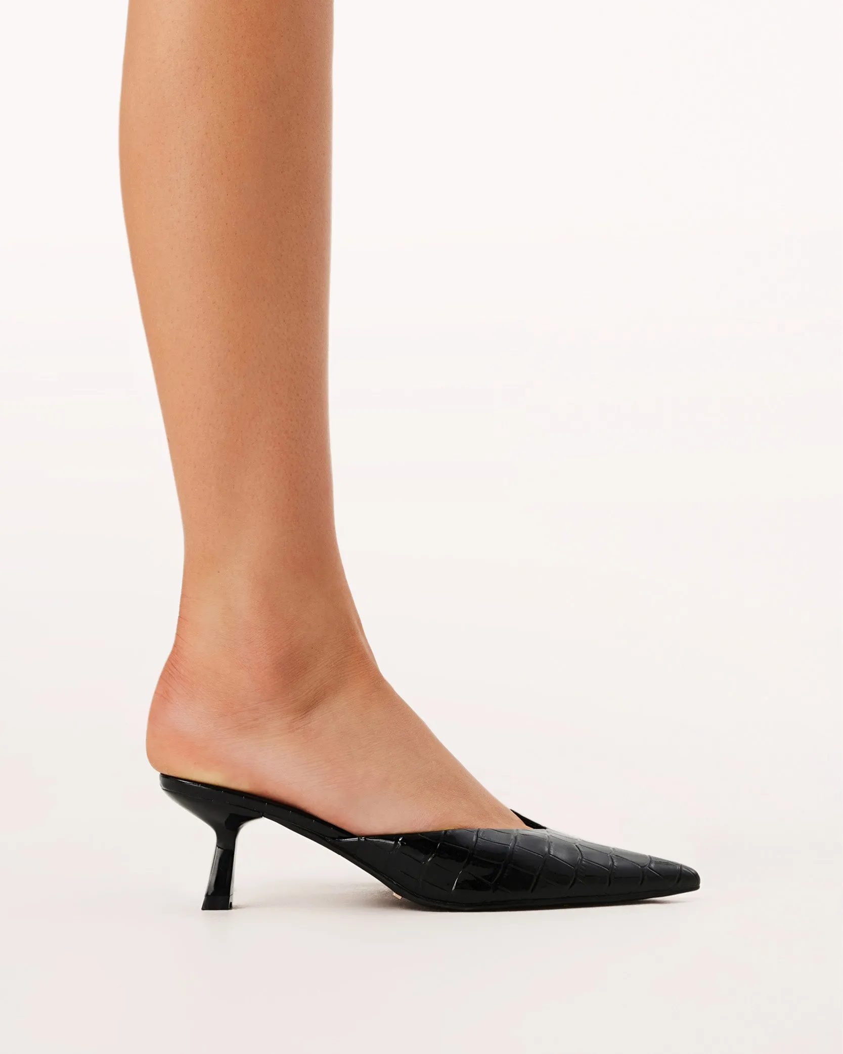ADELE - BLACK PATENT CROC