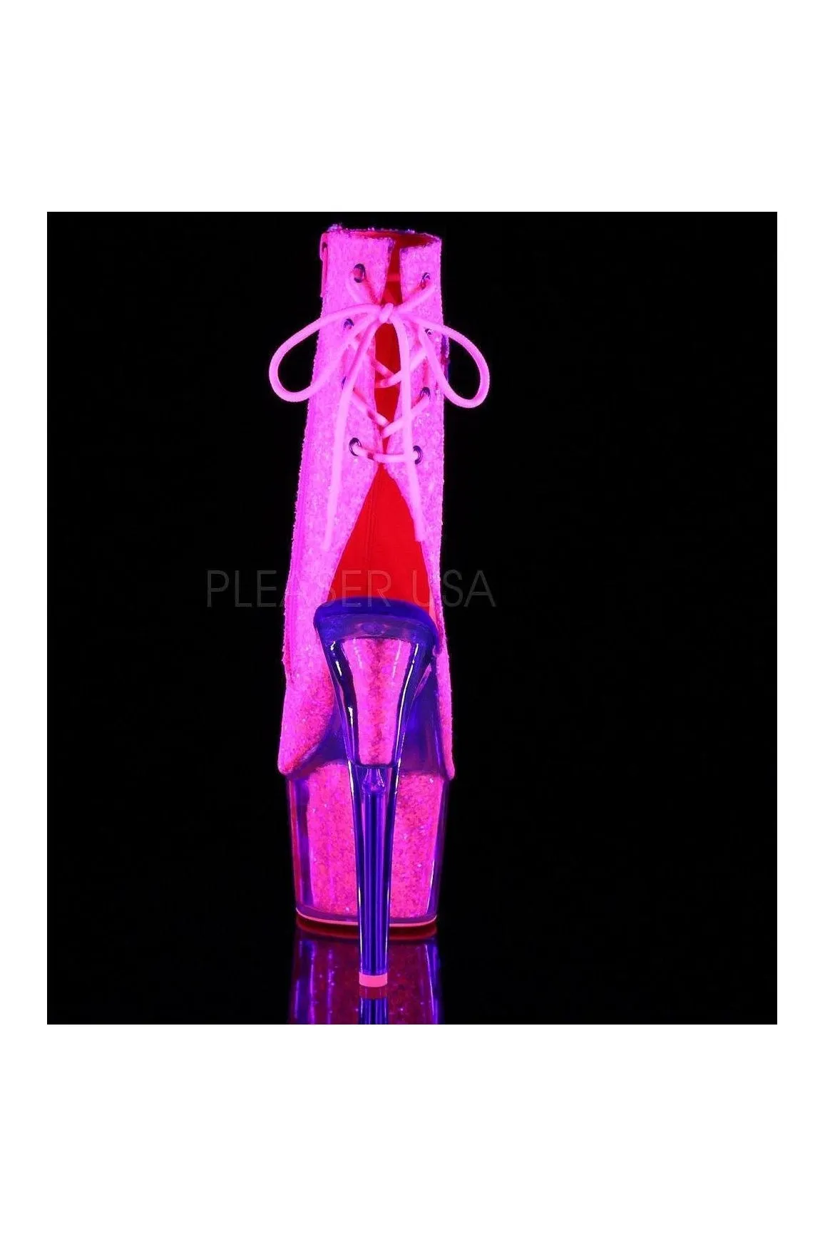 ADORE-1018G Platform Boot  | Neon Glitter