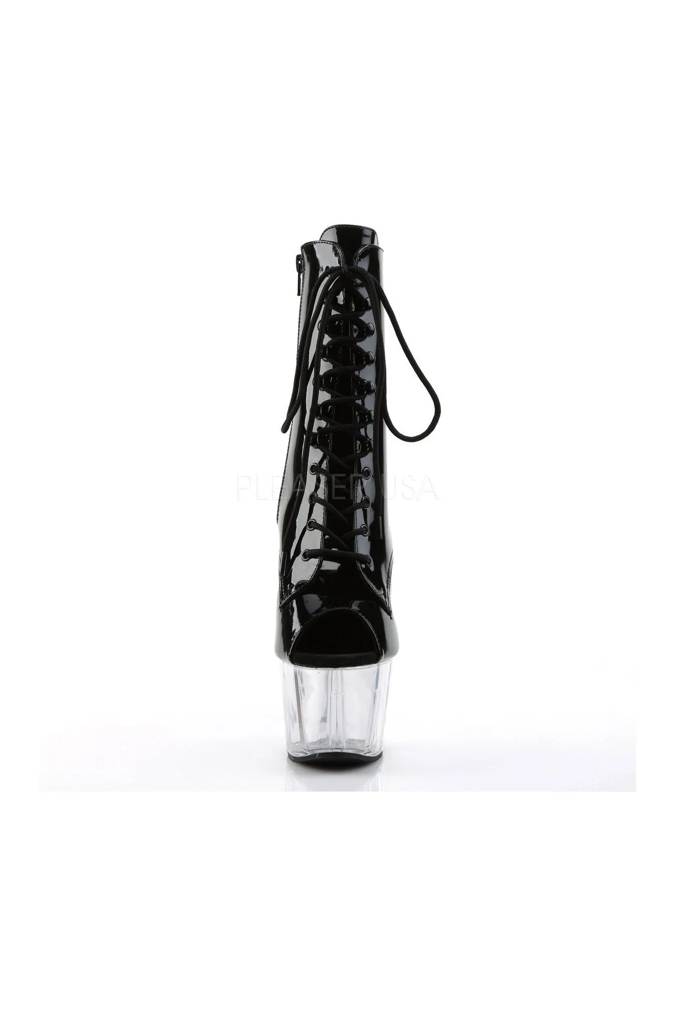 ADORE-1021 Platform Boot  | Black Patent