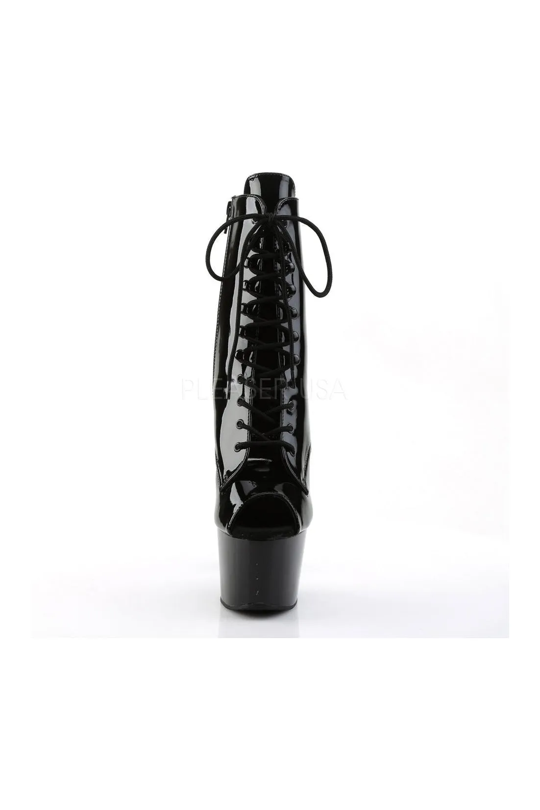 ADORE-1021 Platform Boot  | Black Patent