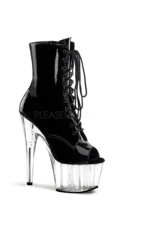 ADORE-1021 Platform Boot  | Black Patent