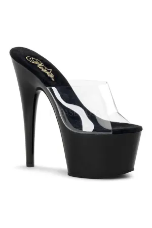 ADORE-701 Platform Slide  | Black Vinyl
