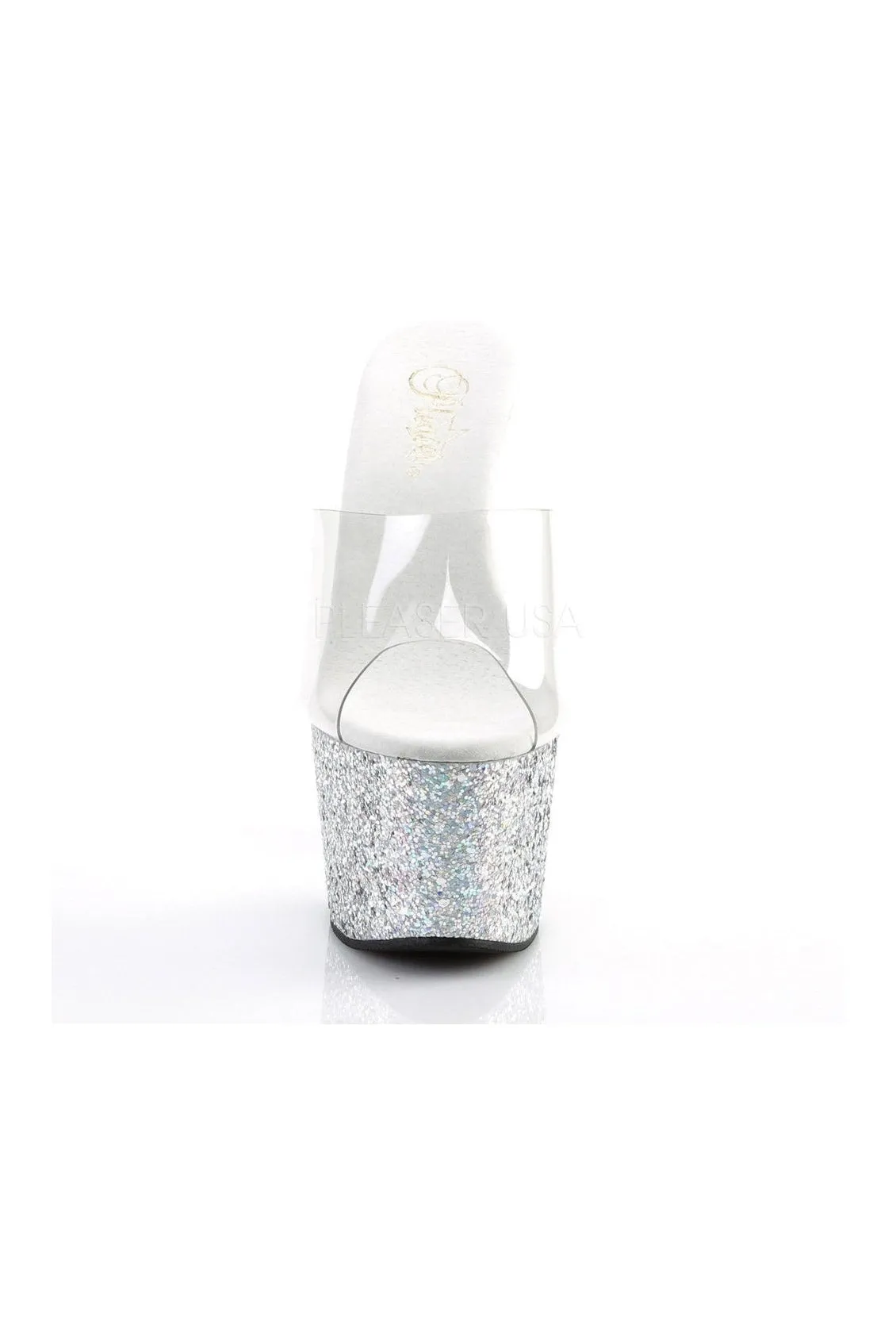 ADORE-701LG Platform Slide  | Clear Vinyl