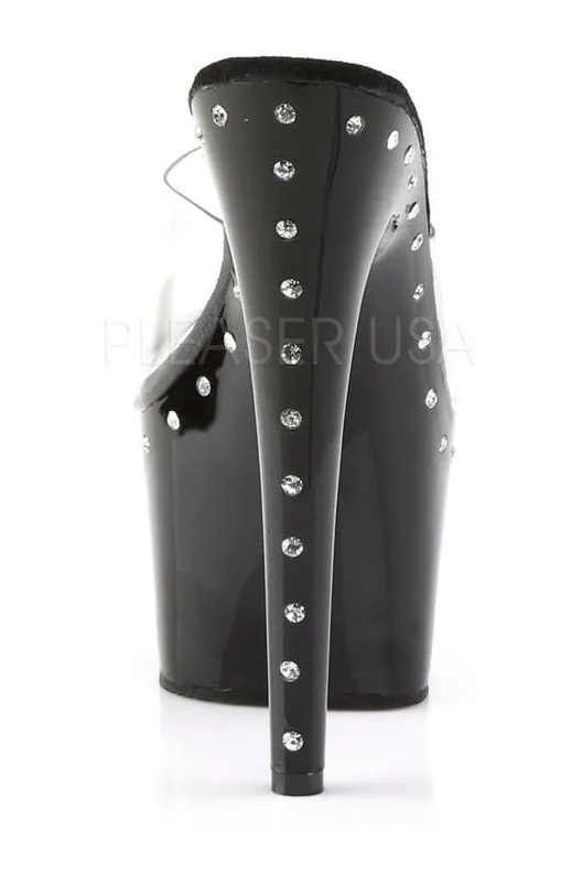 ADORE-701LS Platform Slide  | Black Vinyl