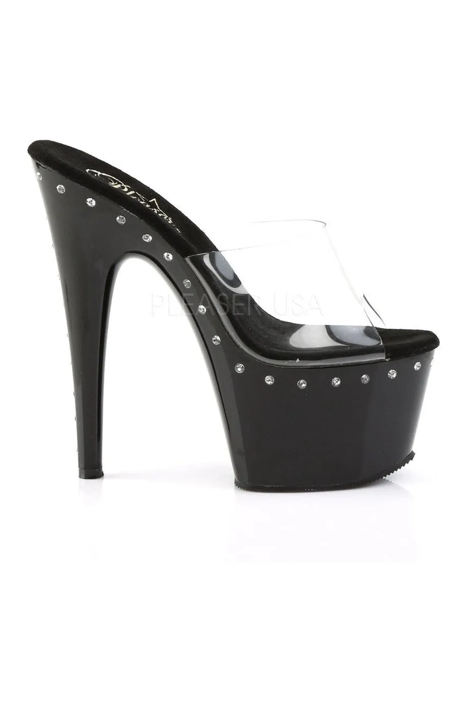 ADORE-701LS Platform Slide  | Black Vinyl
