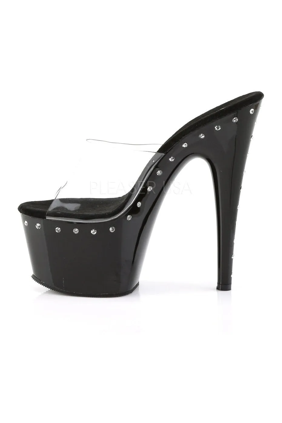 ADORE-701LS Platform Slide  | Black Vinyl