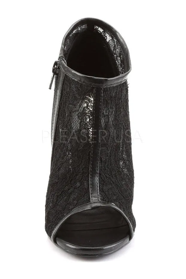 AMUSE-56 Bootie | Black Fabric