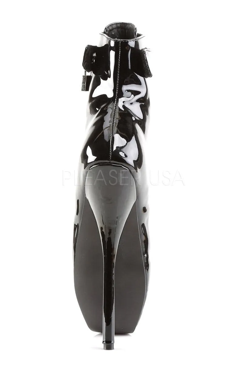 BALLET-1025 Ballet Ankle Boot | Black Patent