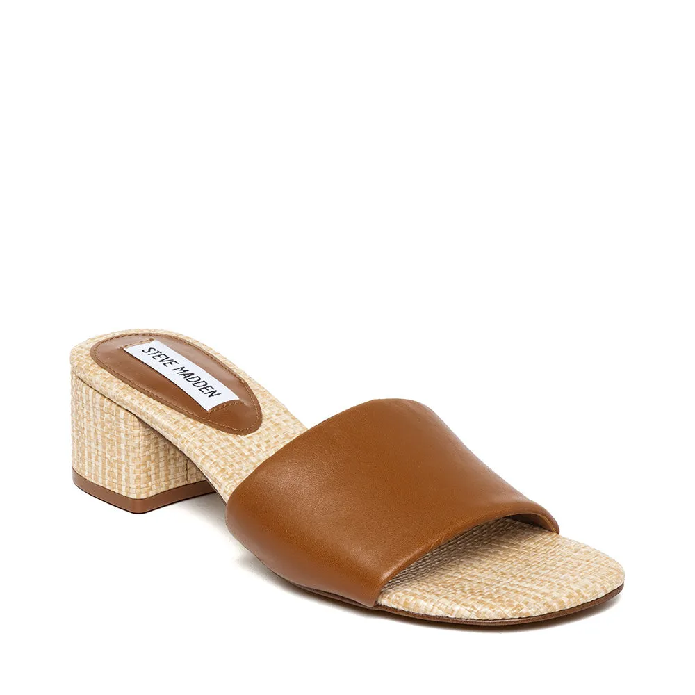 Blanche Slide TAN LEATHER