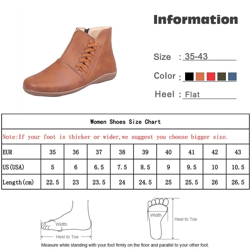 Brown Ankle Boots For Women