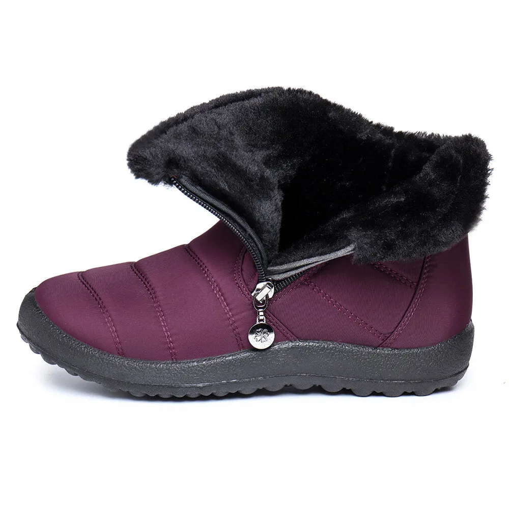 Casual Women Snow Boots Waterproof Warm Lining Winter Ankle