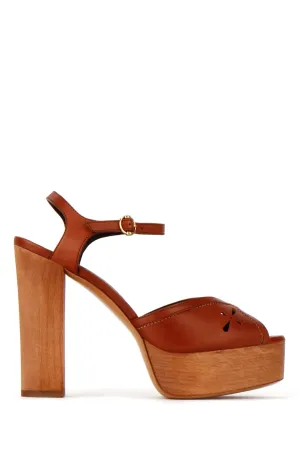 Celine Opne Toe Heeled Sandals