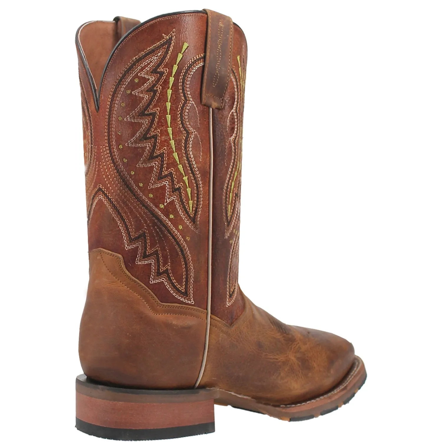 Dan Post Mens Dugan Brown Bison Leather Cowboy Boots 9 D
