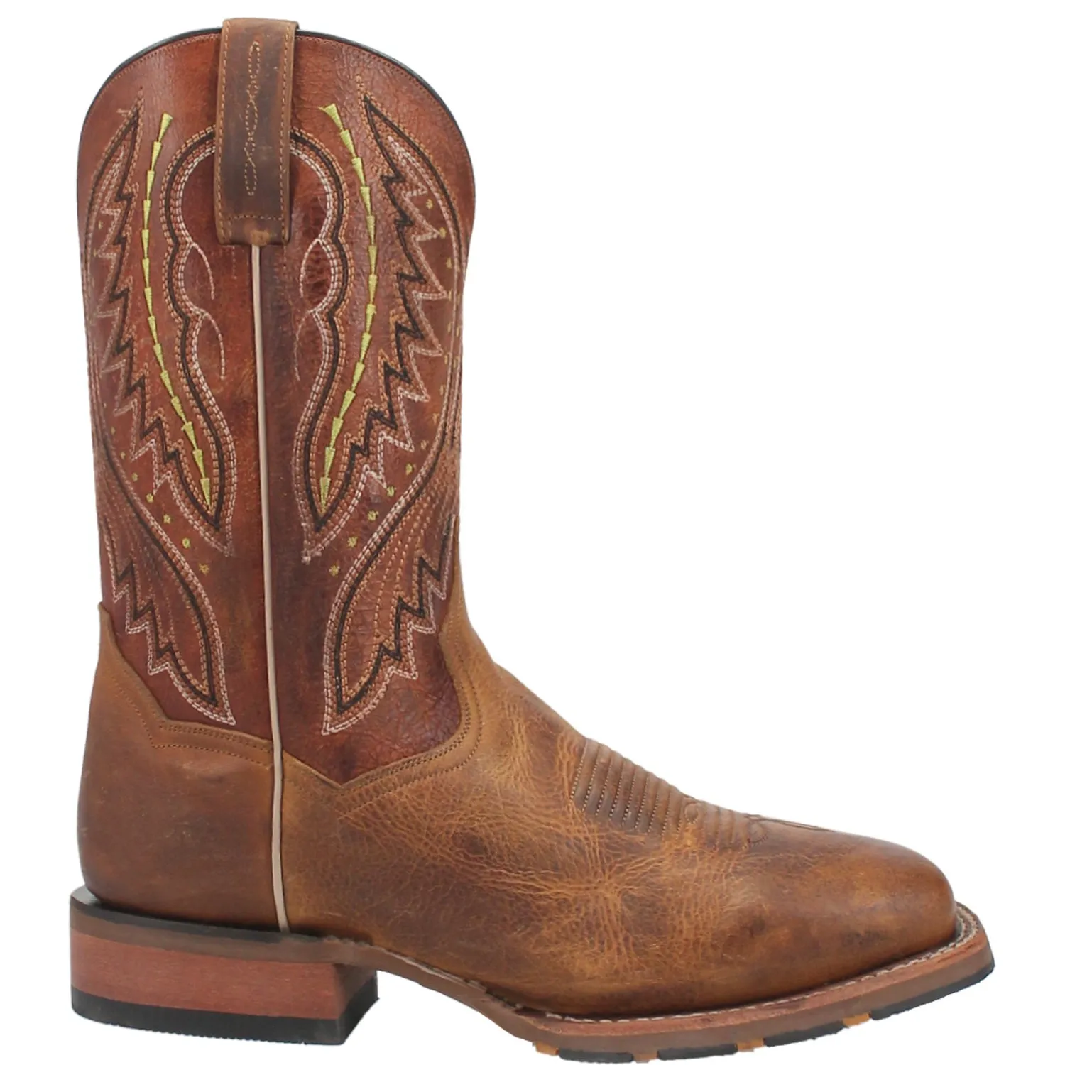 Dan Post Mens Dugan Brown Bison Leather Cowboy Boots 9 D
