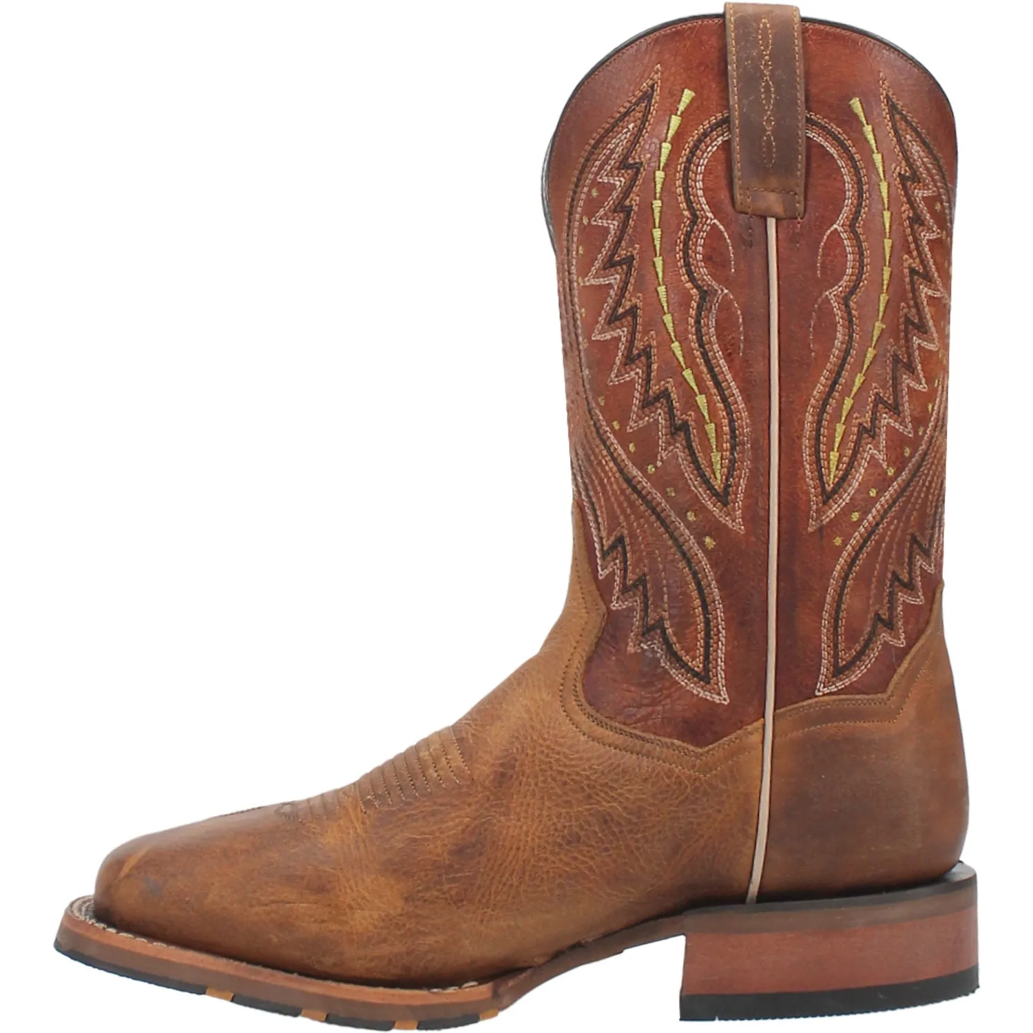 Dan Post Mens Dugan Brown Bison Leather Cowboy Boots 9 D