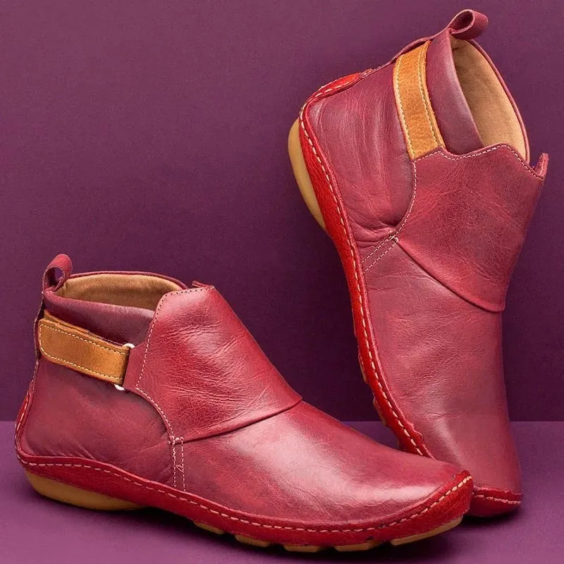 Fashion boots sleeve thick warm fashion low-heel leather boots