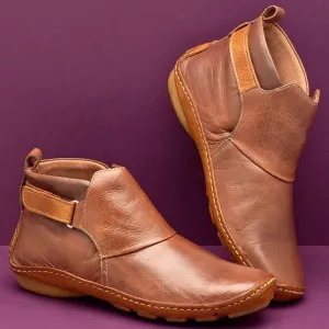 Fashion boots sleeve thick warm fashion low-heel leather boots