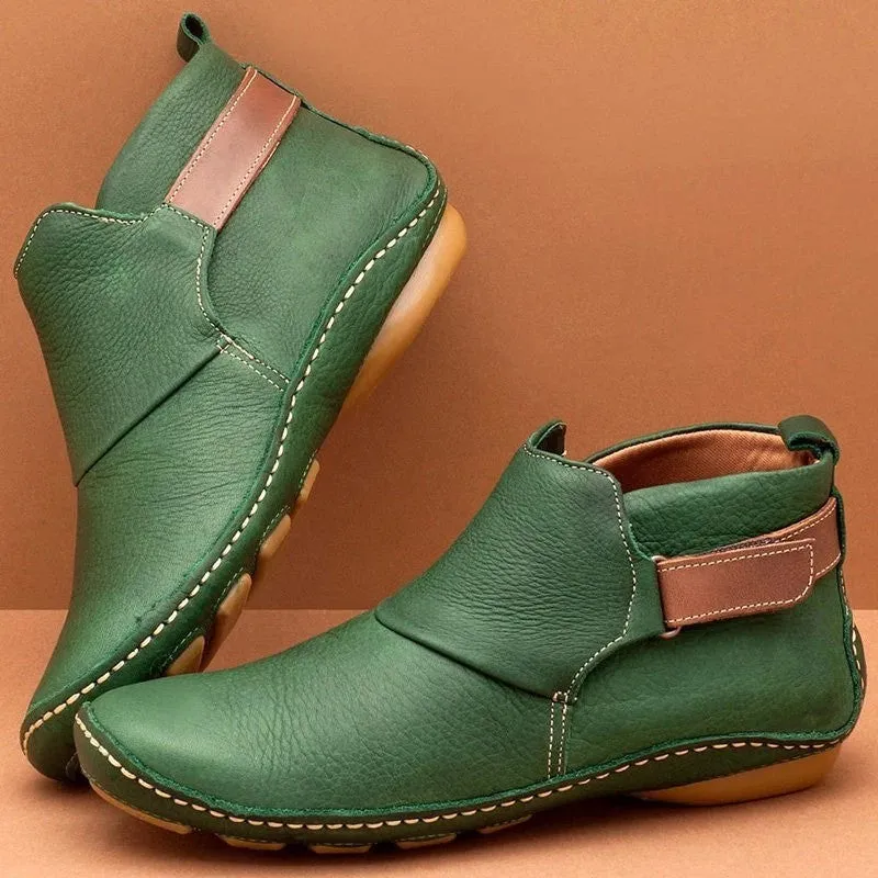 Fashion boots sleeve thick warm fashion low-heel leather boots