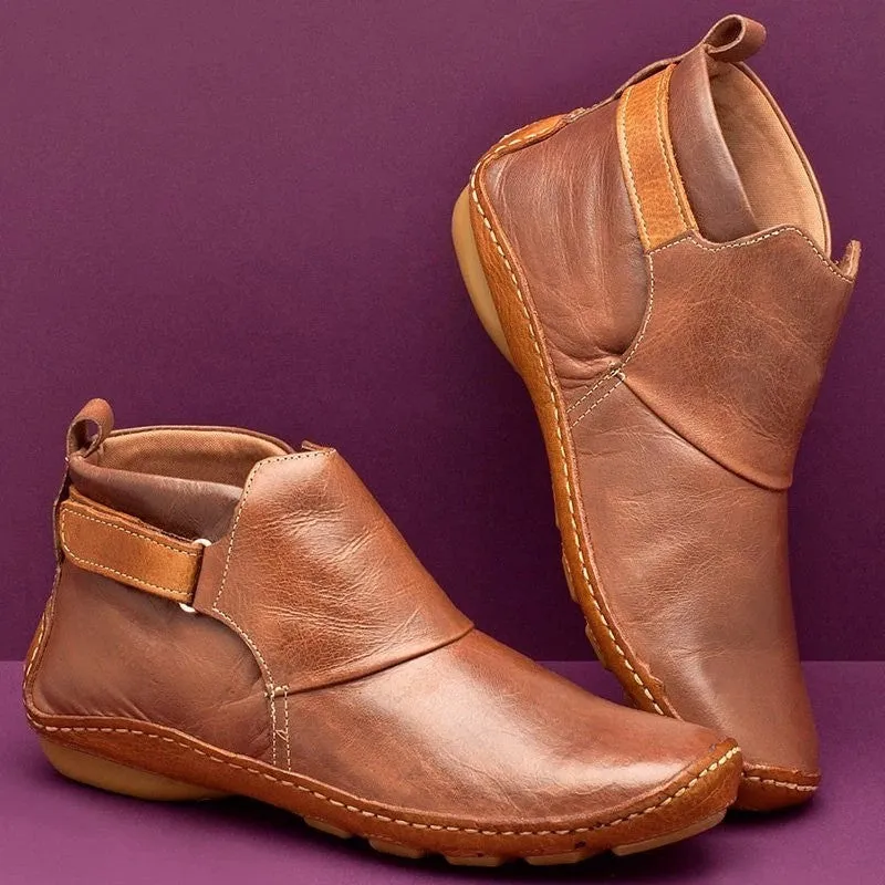 Fashion boots sleeve thick warm fashion low-heel leather boots