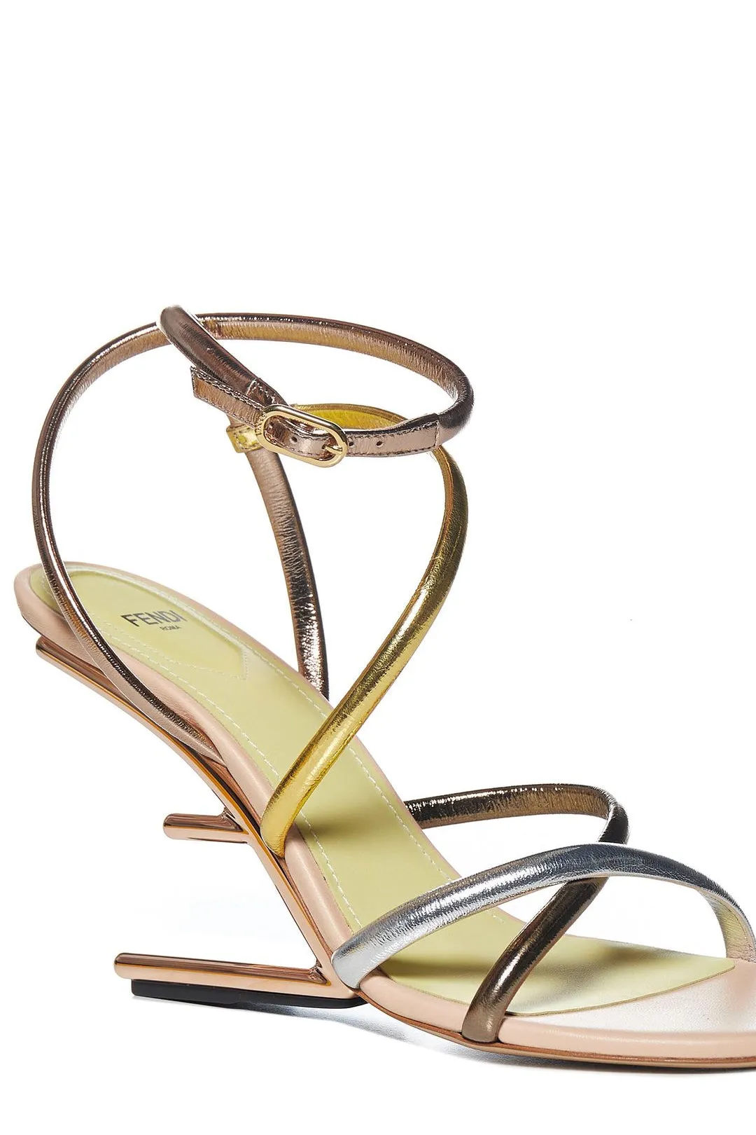Fendi First F-Shaped High-Heeled Sandals