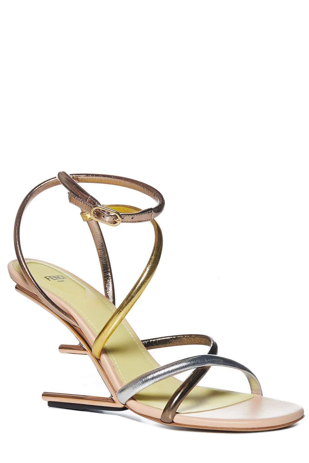 Fendi First F-Shaped High-Heeled Sandals