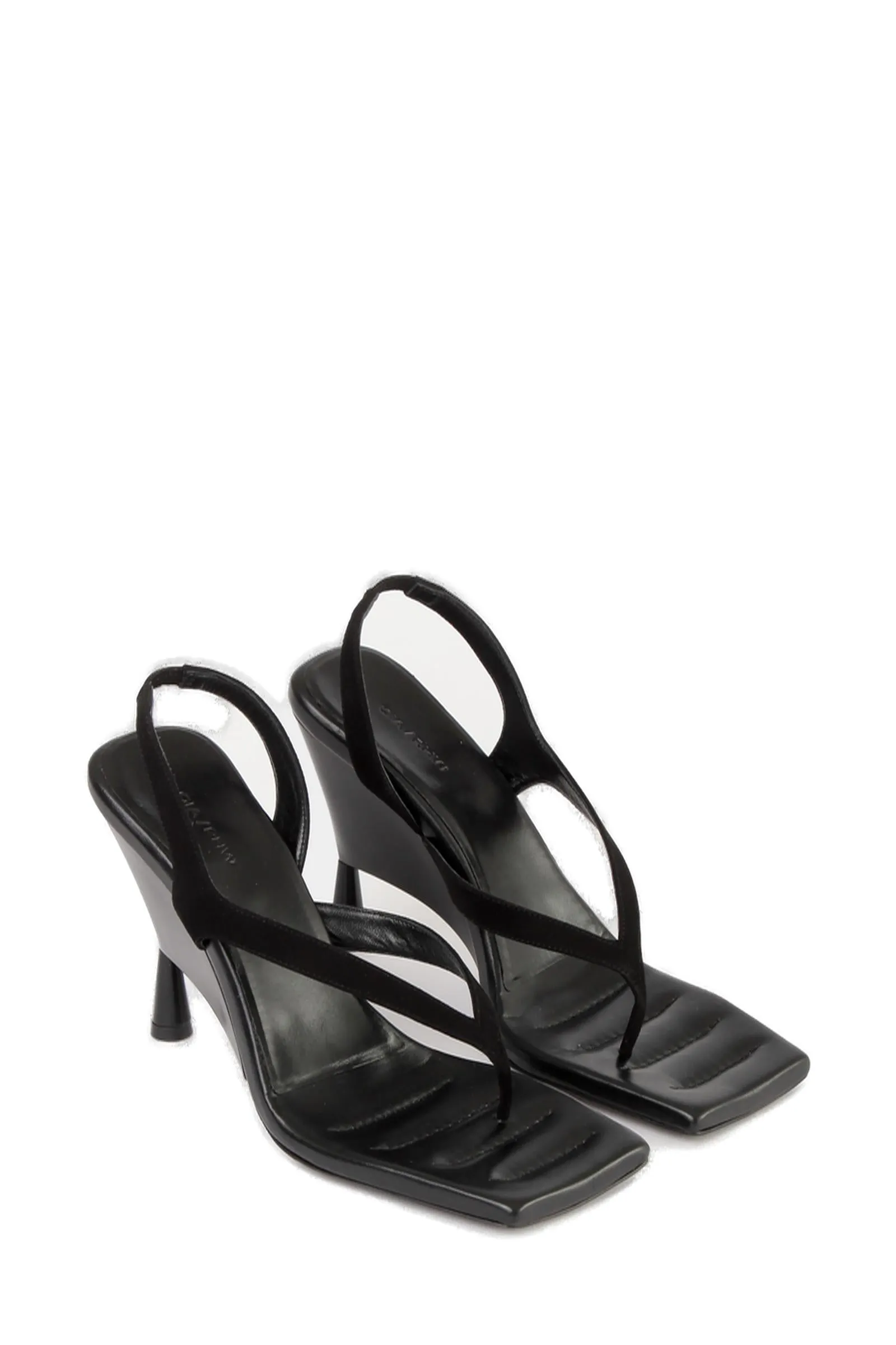 GIA BORGHINI Square Toe Heeled Sandals