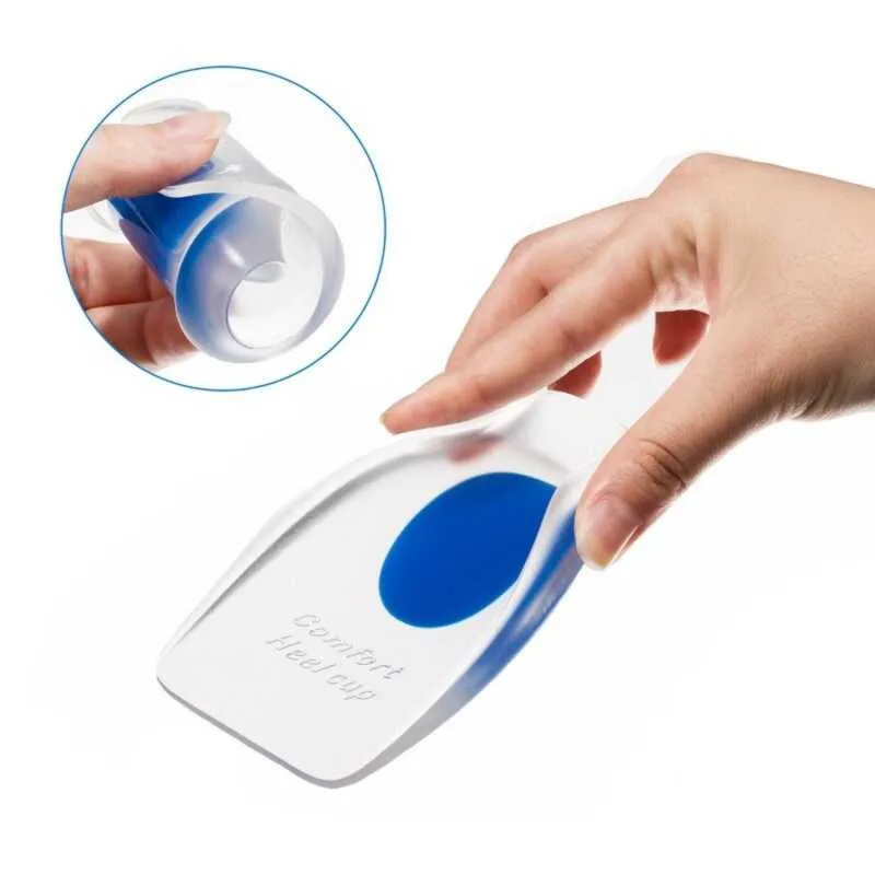 Heel pad U-shaped silicone inner heightening insole