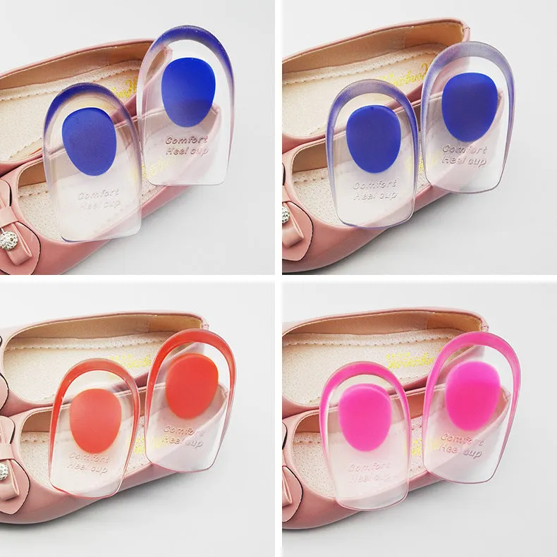 Heel pad U-shaped silicone inner heightening insole