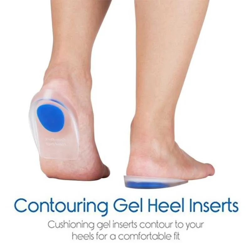 Heel pad U-shaped silicone inner heightening insole