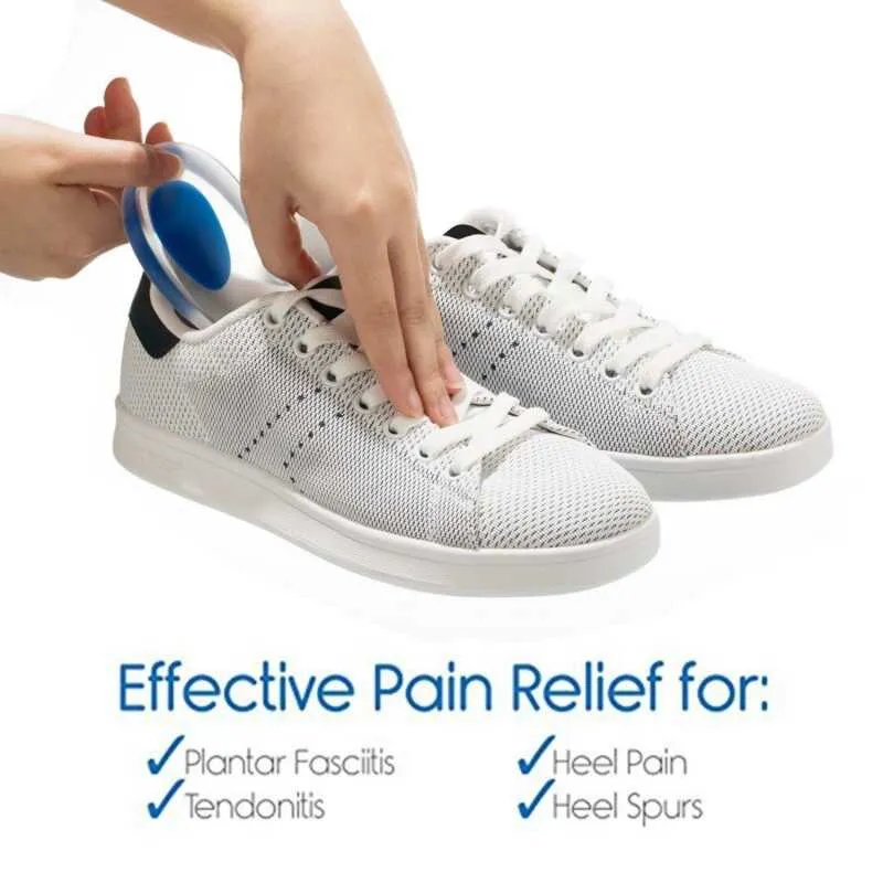 Heel pad U-shaped silicone inner heightening insole
