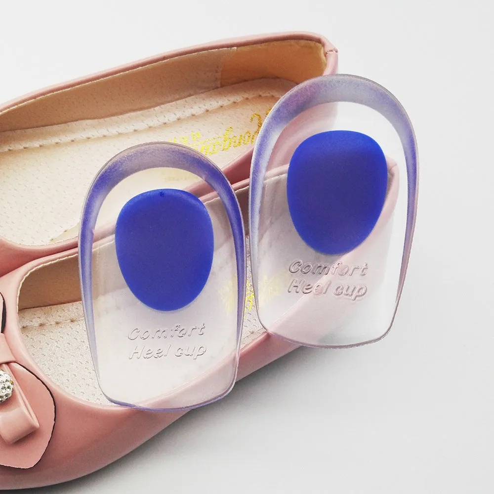 Heel pad U-shaped silicone inner heightening insole