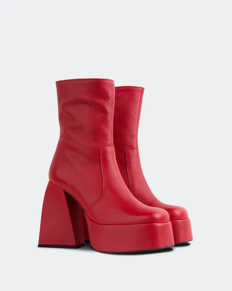 Hippie Red Leather