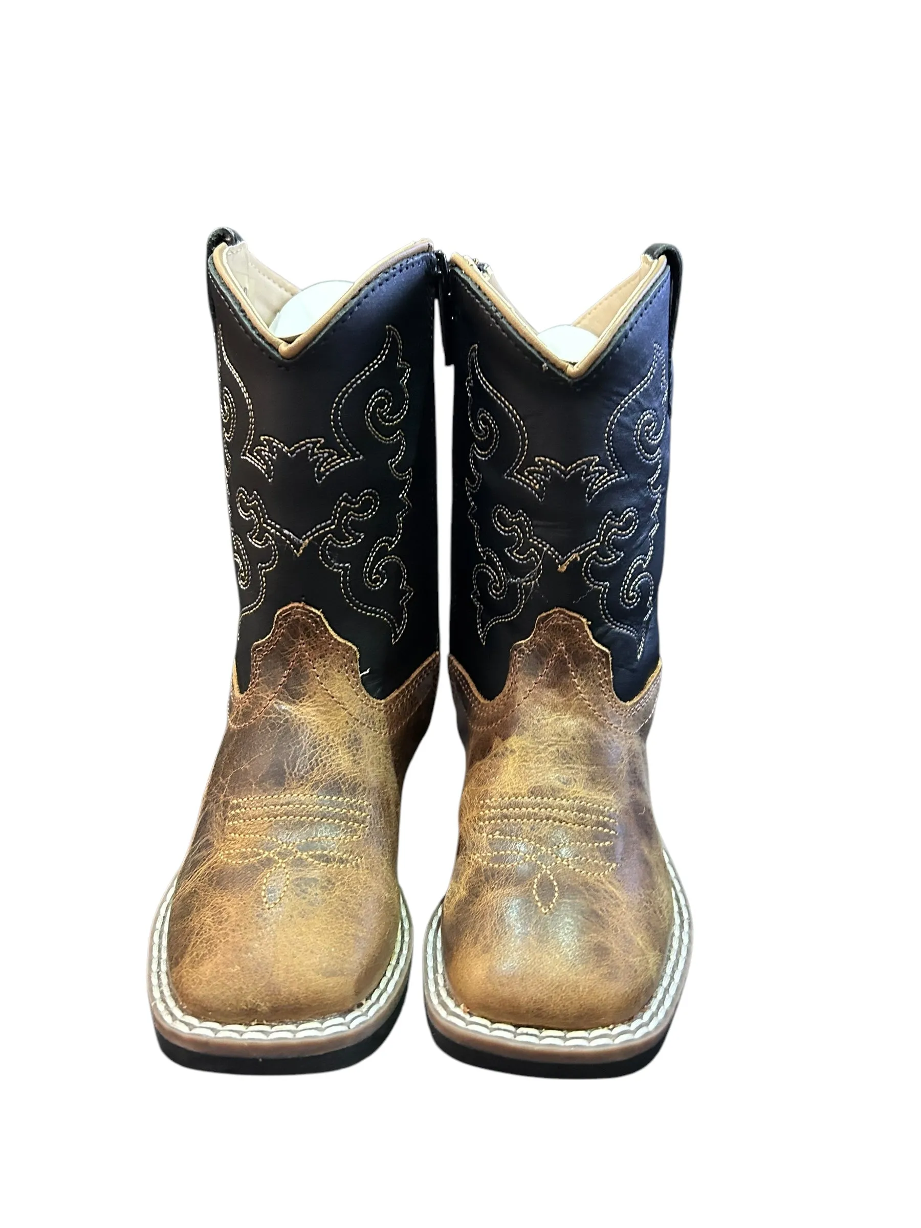 Jama Old West Toddler Square Toe Cowboy Boots BSI1986