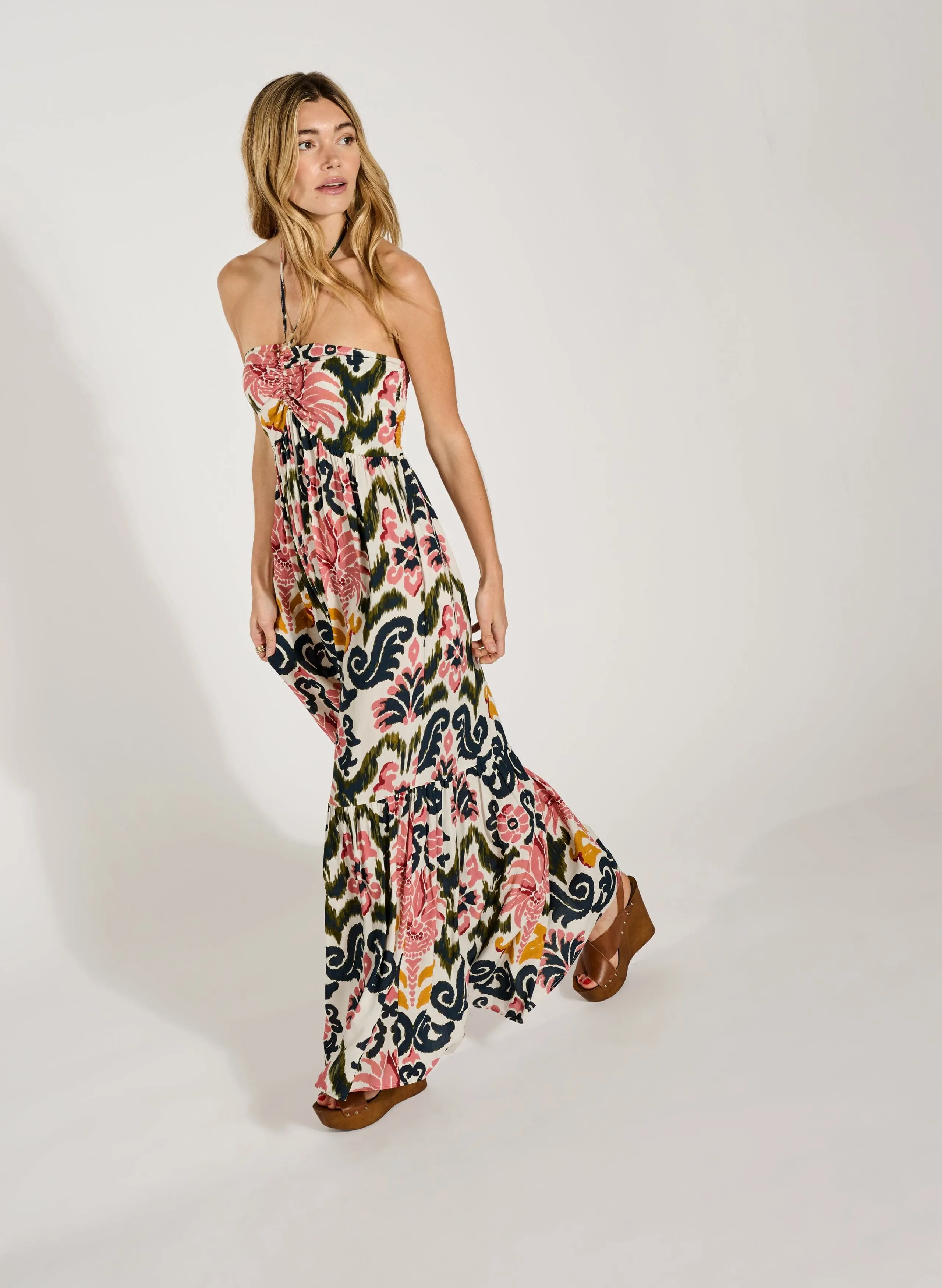 Kamari LENZING™ ECOVERO™ Dress | Coral Palm