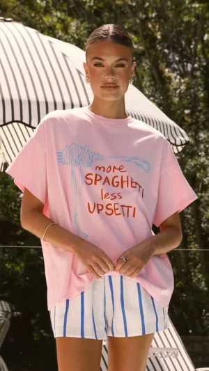 Less Upsetti Top and Shorts Set - Pink/Blue