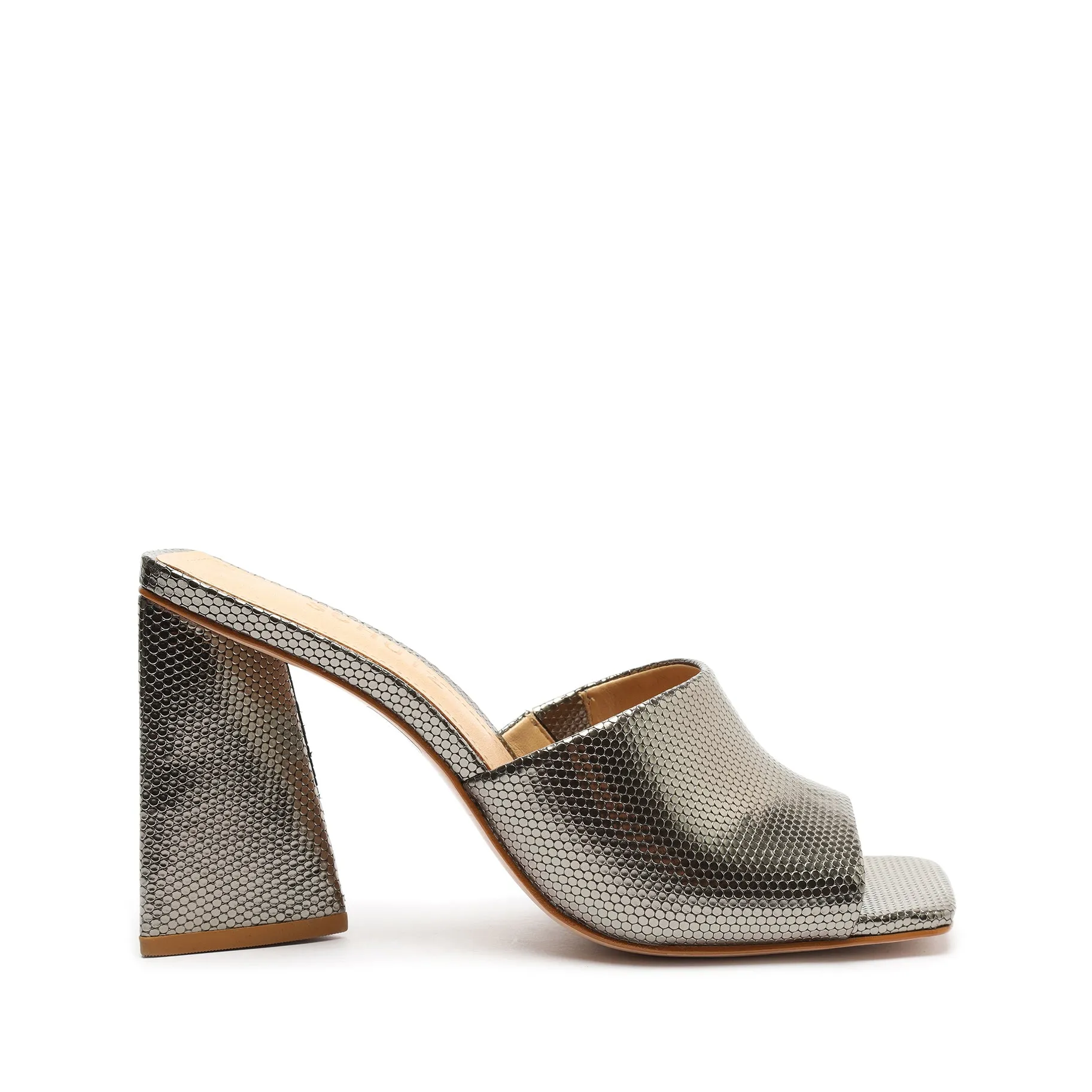 Lizah Metallic Leather Sandal