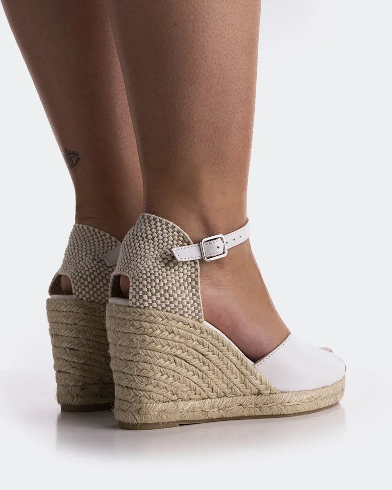 Marzia White Leather