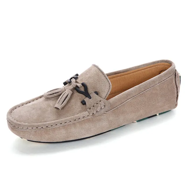 Men Loafers Suede Leather Summer Shoes