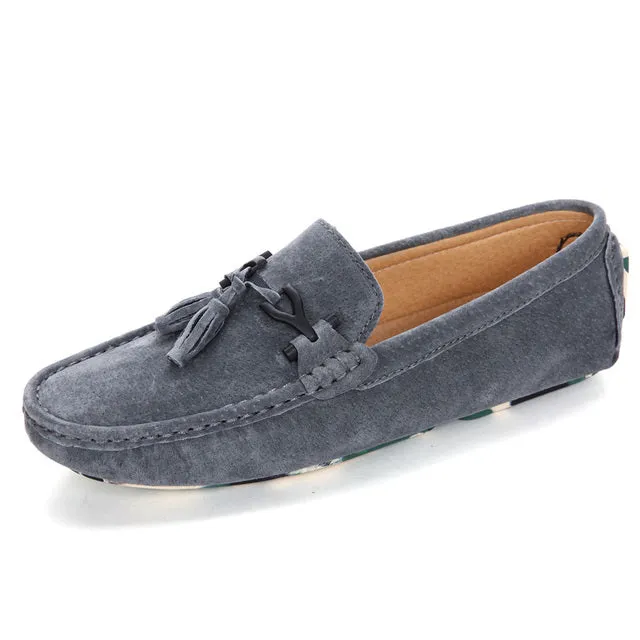 Men Loafers Suede Leather Summer Shoes