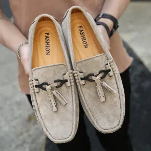 Men Loafers Suede Leather Summer Shoes