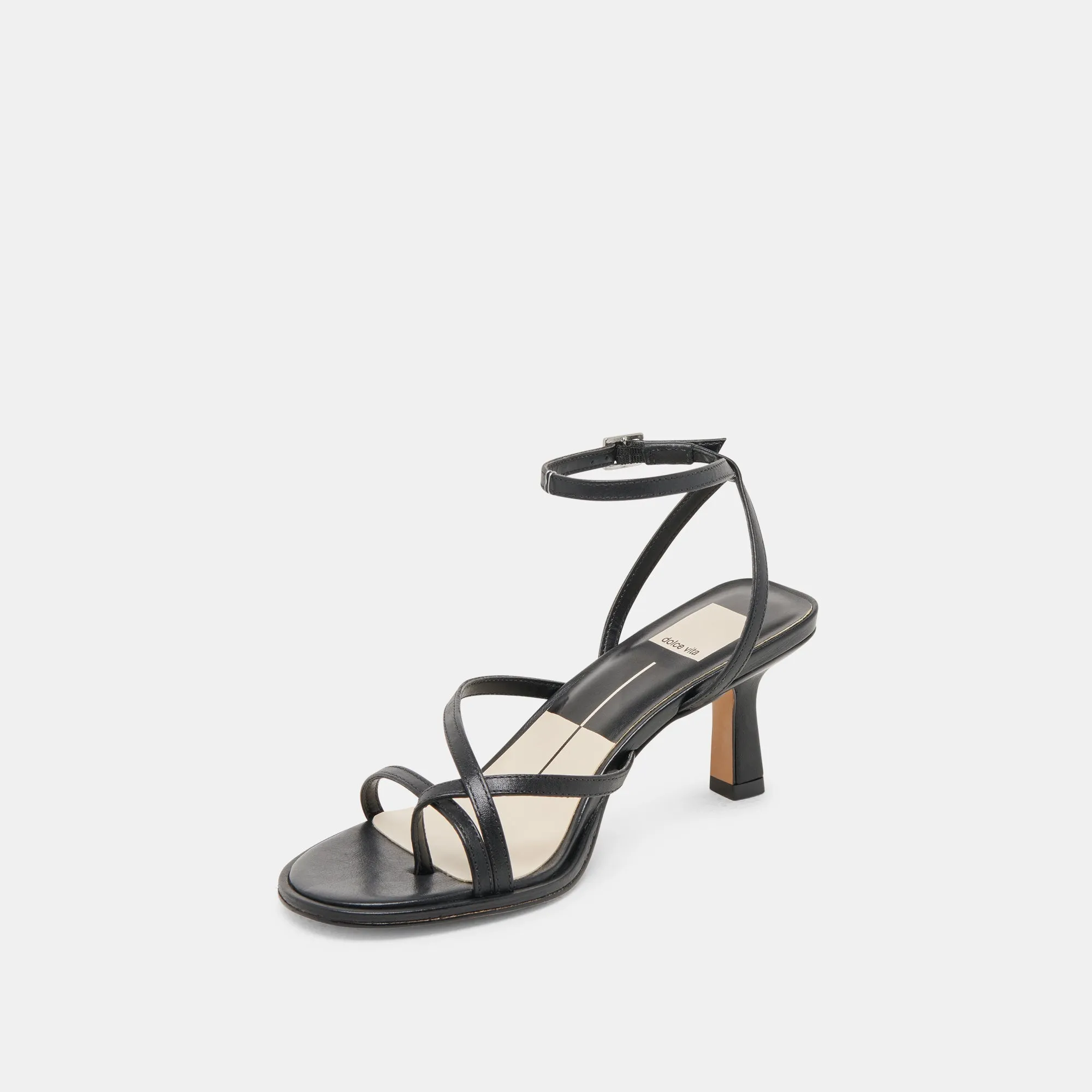 MORAH HEELS BLACK LEATHER