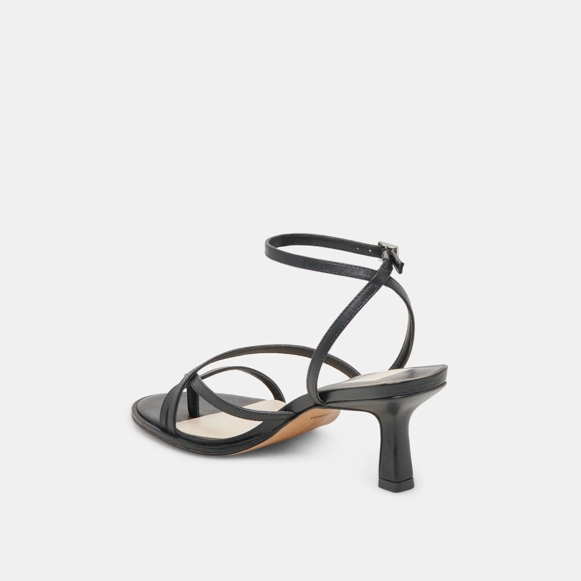 MORAH HEELS BLACK LEATHER