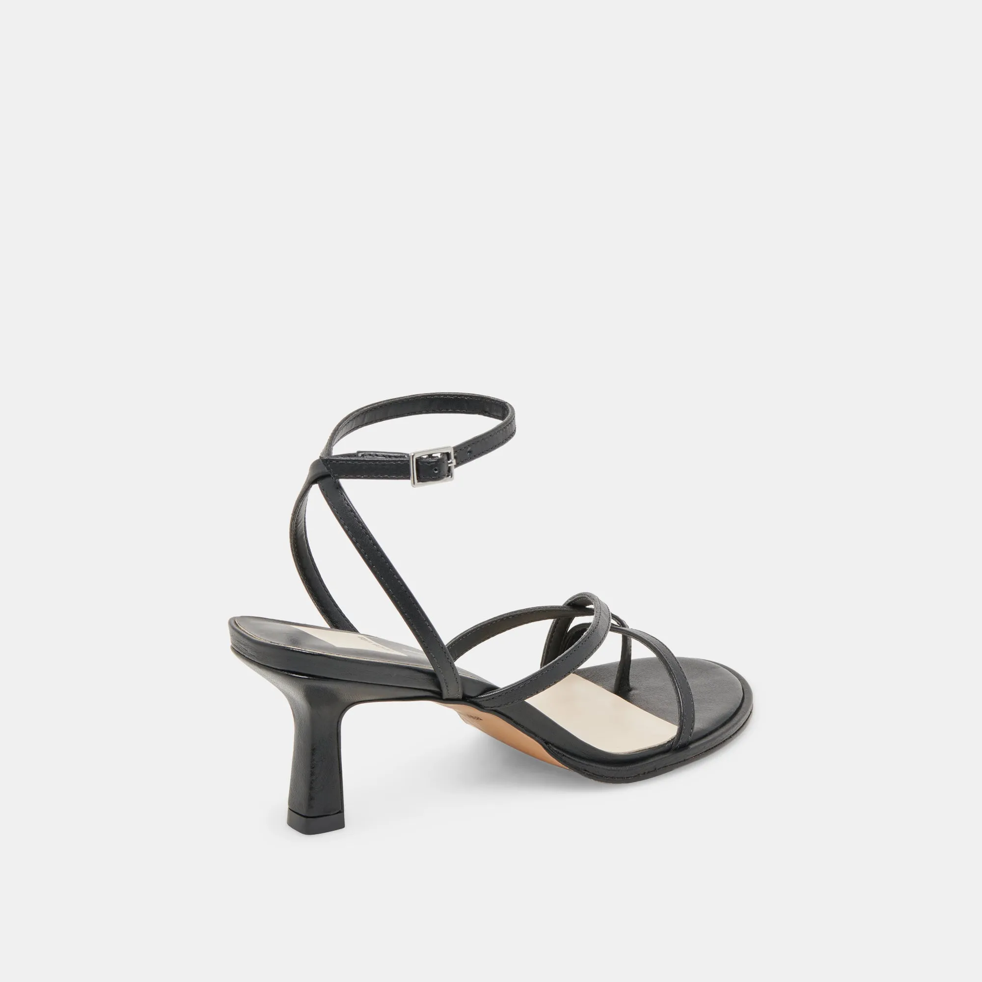 MORAH HEELS BLACK LEATHER