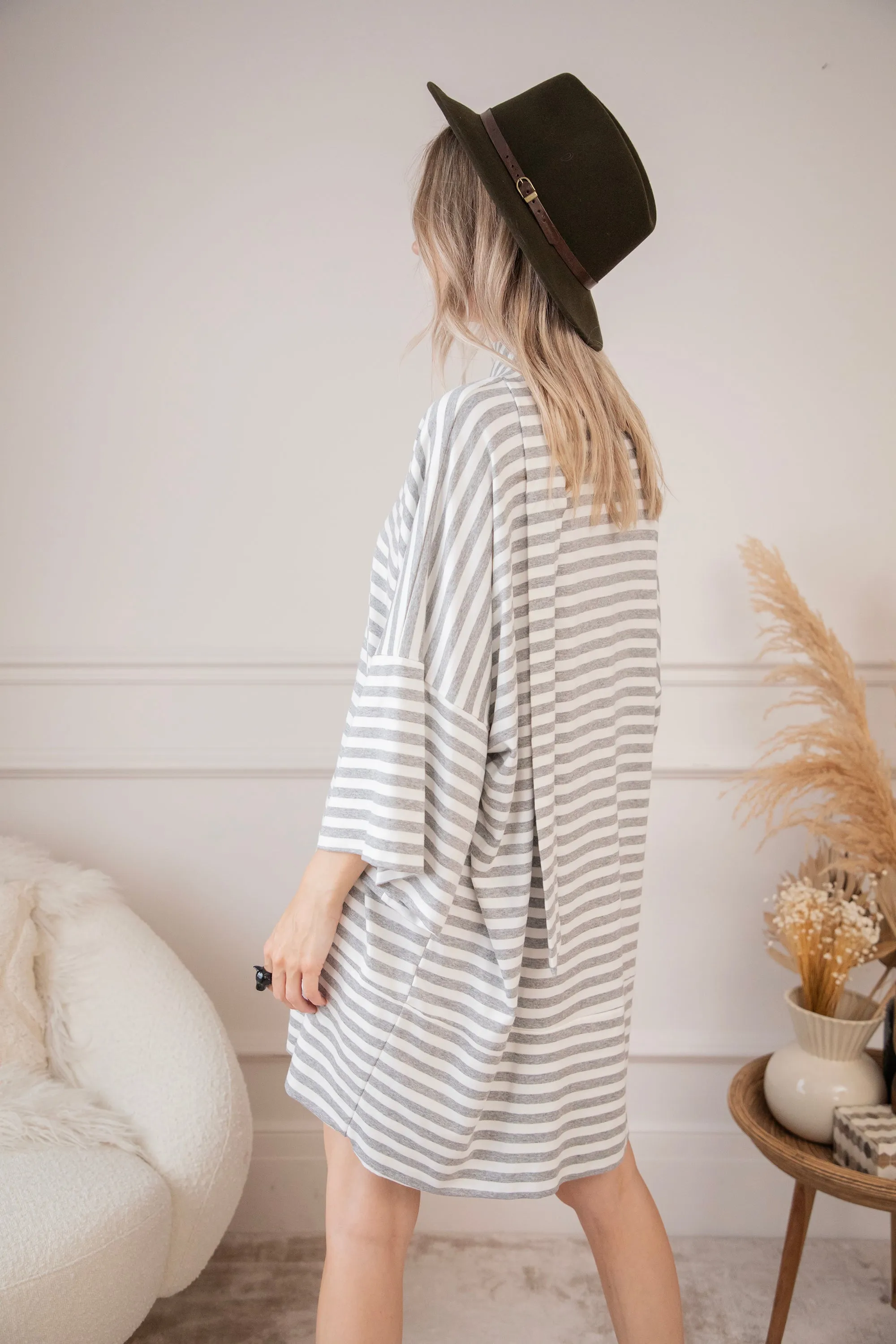 Never Lose Your Stripes Grey - Jurk