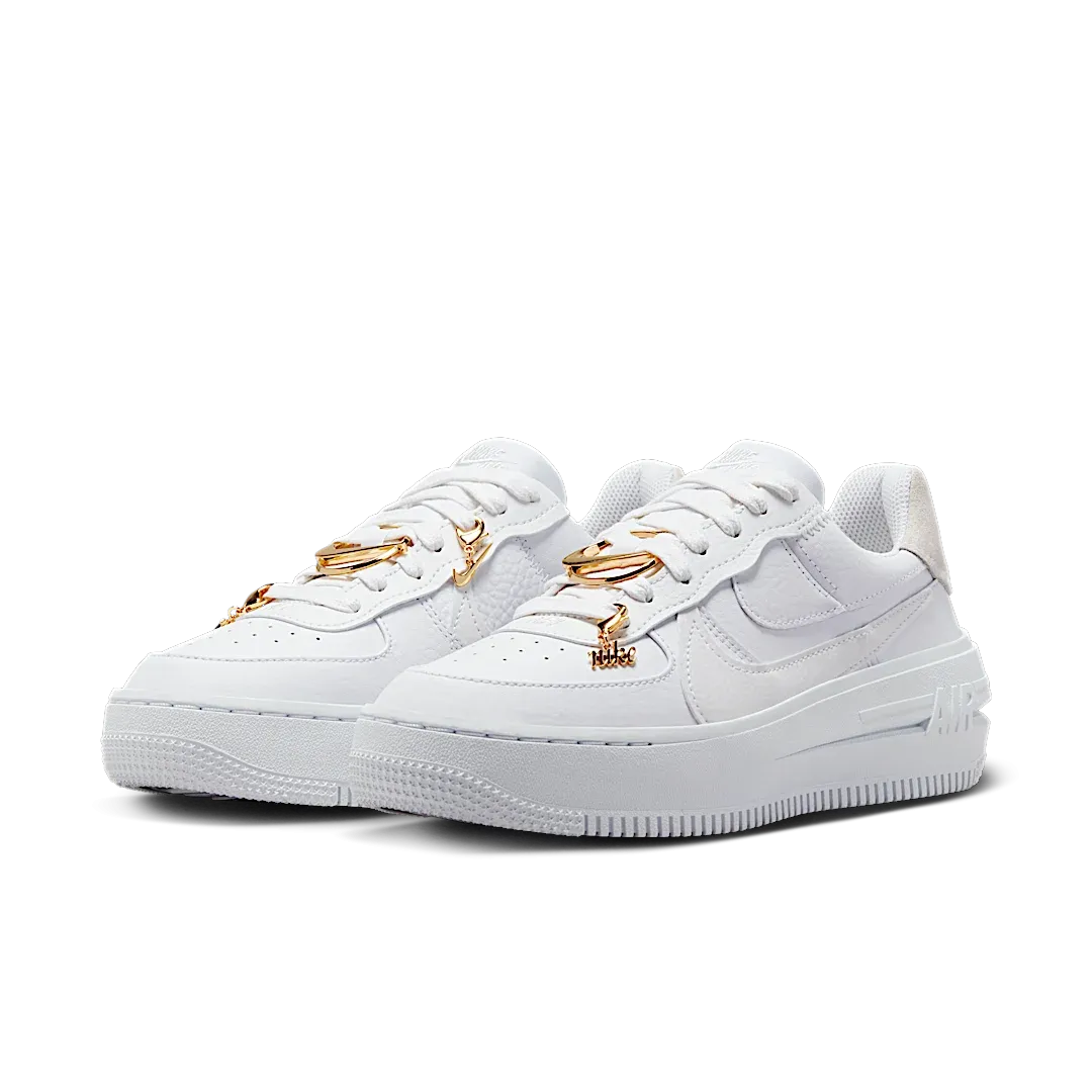 Nike Air Force 1 Low PLT.AF.ORM Bling White Metallic Gold