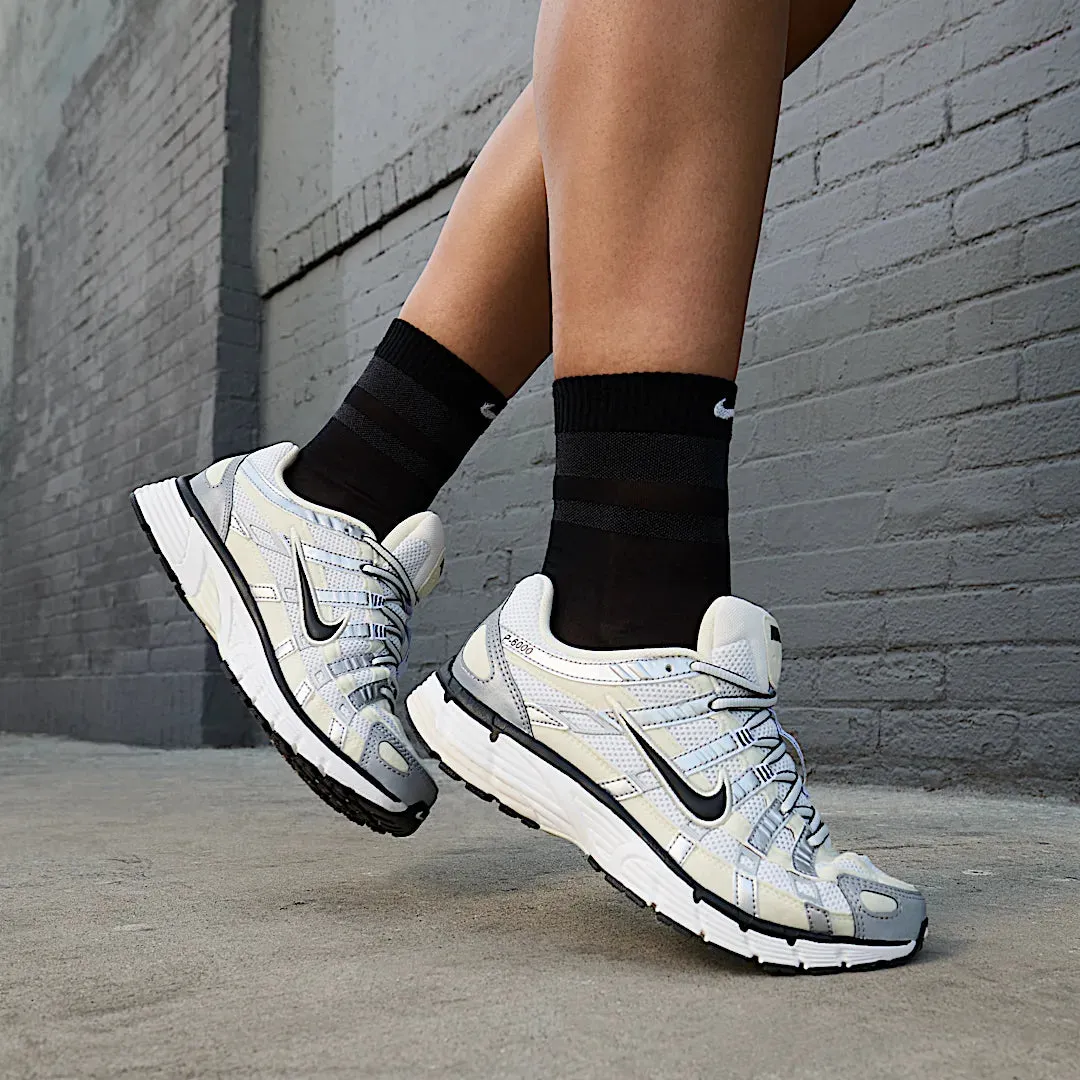 Nike P-6000 Coconut Milk Metallic Silver