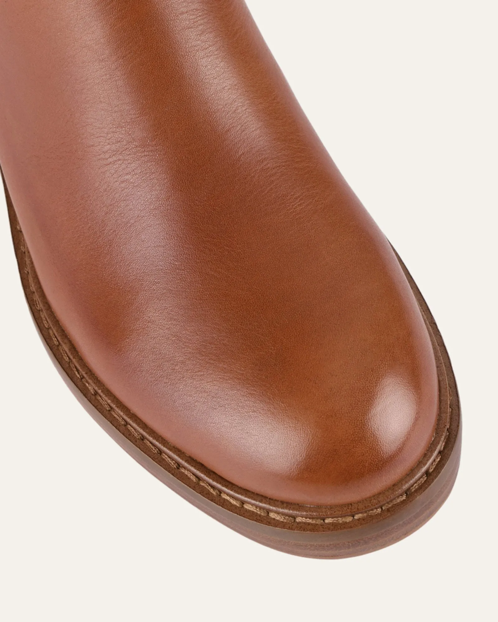 RIO KNEE BOOTS BRANDY LEATHER