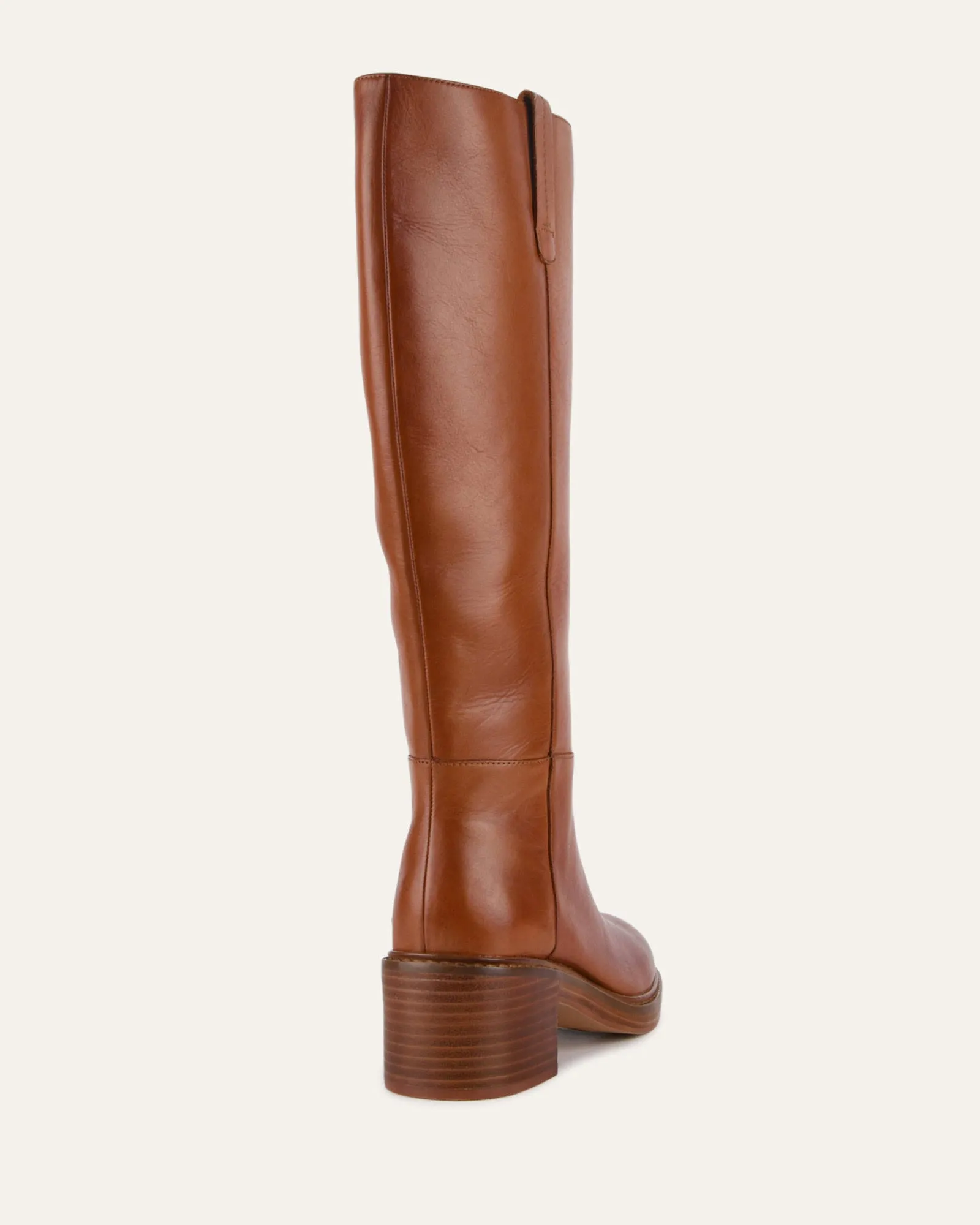 RIO KNEE BOOTS BRANDY LEATHER