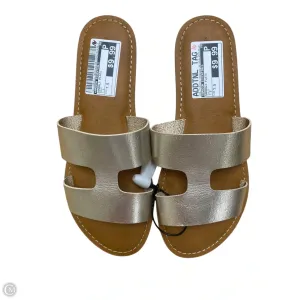 Sandals Flats By Amazon Essentials In Gold, Size: 7.5