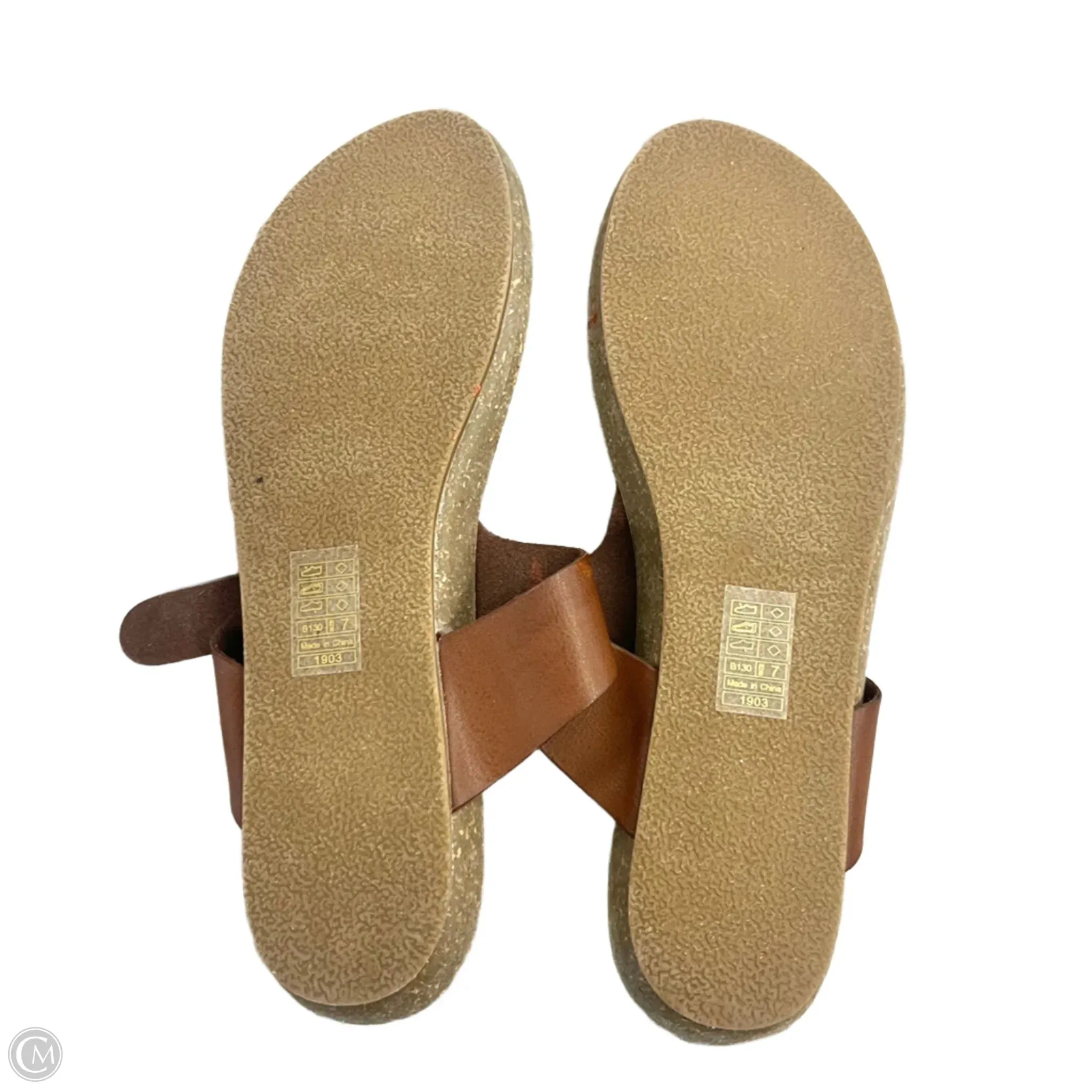 Sandals Flats By Blowfish In Brown, Size: 7